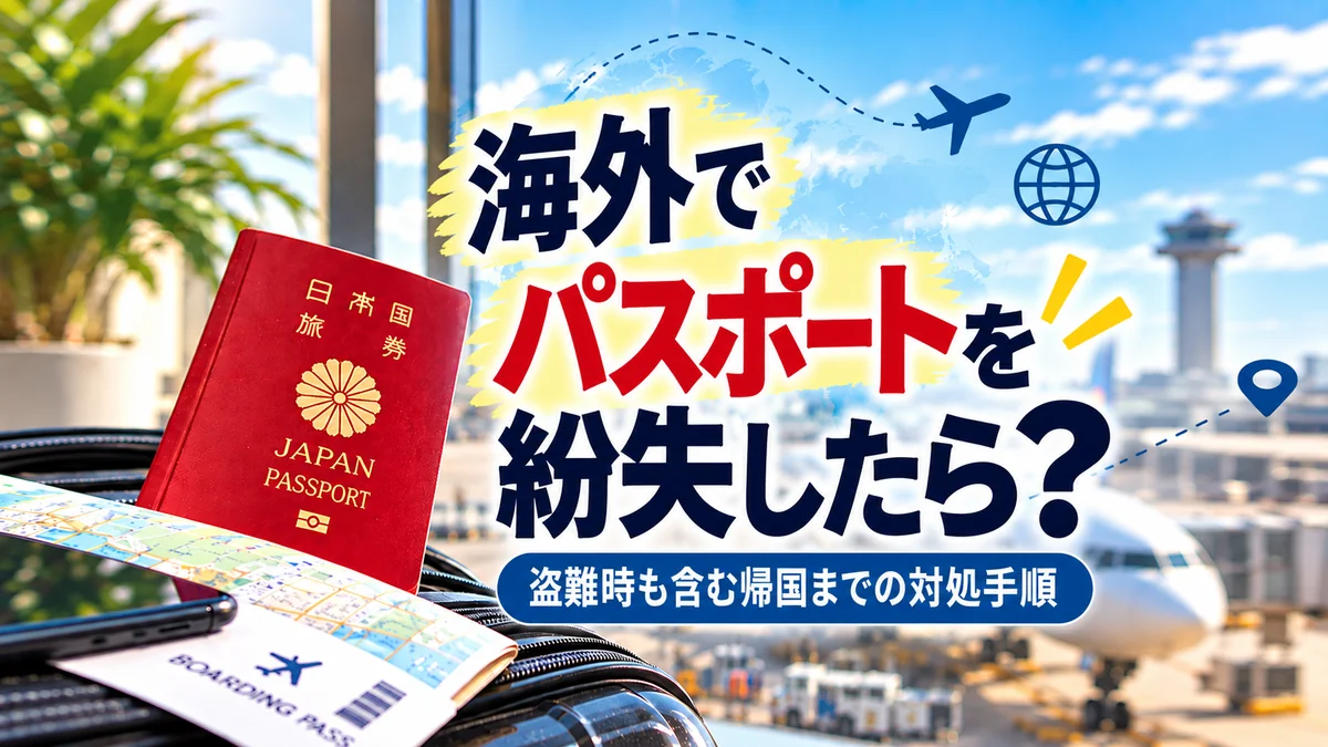 海外でパスポートを紛失したら？盗難時も含む帰国までの対処手順